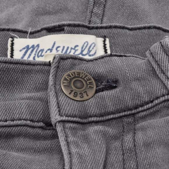 Madewell Denim Boy Shorts Black Gray Women 30 C1733 Comfy Neutral Boho Casual - Picture 5 of 14